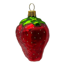 Load image into Gallery viewer, Strawberry Polish Glass Christmas Tree Ornament
