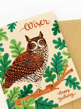 Load image into Gallery viewer, Owl card - Botanica Paper Co.
