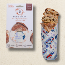 Load image into Gallery viewer, Bees Wrap Beeswax Reusable Bread Wrap - Snow Day
