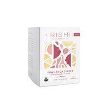 Load image into Gallery viewer, Rishi Tea Pink Lemon Ginger Organic Herbal Tea Sachets

