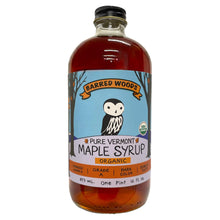 Load image into Gallery viewer, Glass Bottle of Pure Vermont Organic Maple Syrup - One Pint
