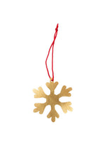 Load image into Gallery viewer, Brass Snow Flake Ornament

