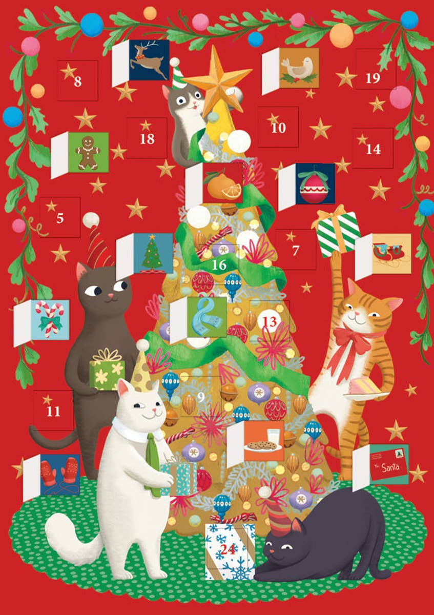 Miaow Factor Advent Calendar Card - Roger la Borde