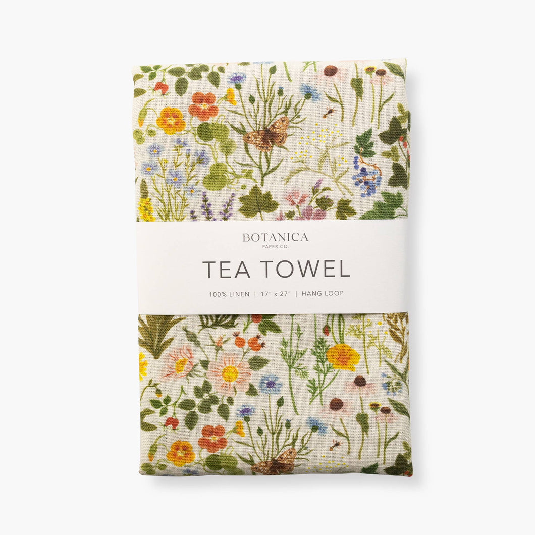 Botanist Linen Tea Towel - Botanica Paper Co.