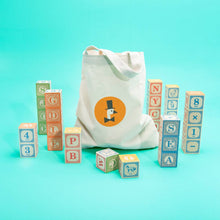 Load image into Gallery viewer, Classic ABC Blocks with Canvas Bag - Uncle Goose
