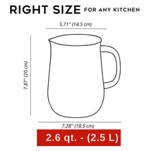 Load image into Gallery viewer, Red Vintage Enamel Jug Pitcher
