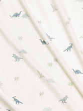 Load image into Gallery viewer, Colored Organics - Organic Baby Swaddle Blanket - Dino / Thyme
