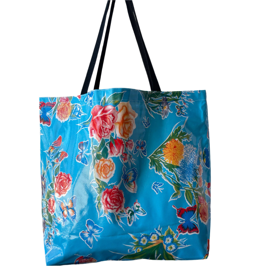 Mariposa Light Blue Large Tote Bag