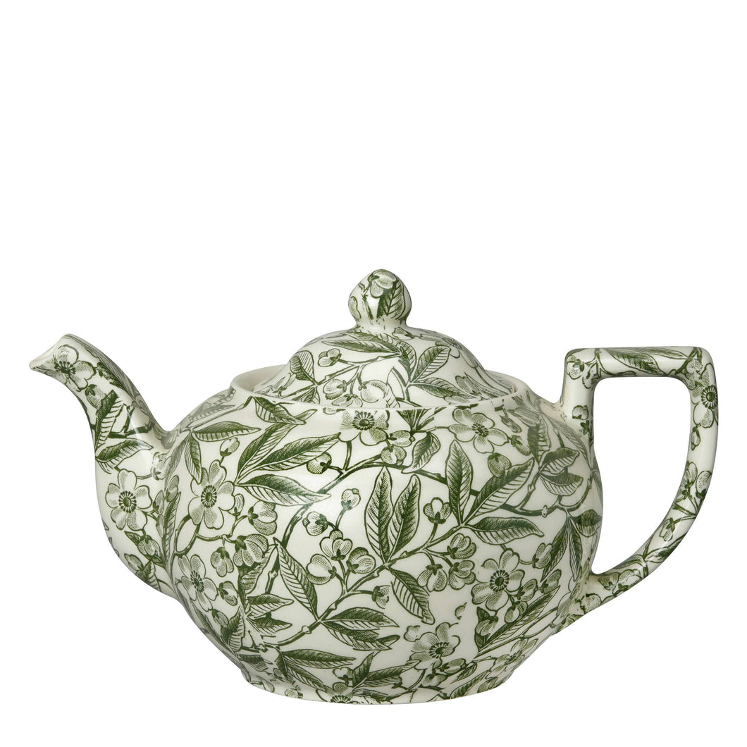 Green Prunus Large Teapot