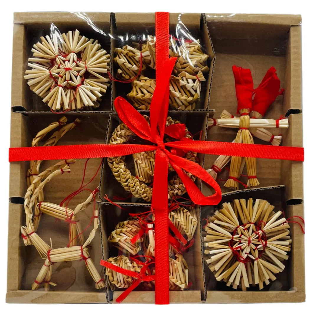 Straw Ornament Set, 29 pc.