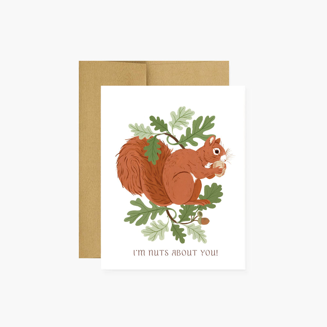 Nuts About You Greeting Card - Botanica Paper Co.