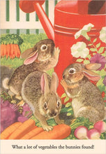Load image into Gallery viewer, Postcard Bunnies and Vegetables
