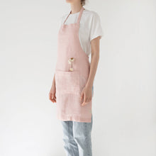 Load image into Gallery viewer, Misty Rose Linen Daily Apron
