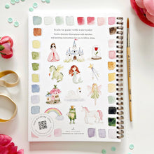 Load image into Gallery viewer, Fairytale watercolor workbook
