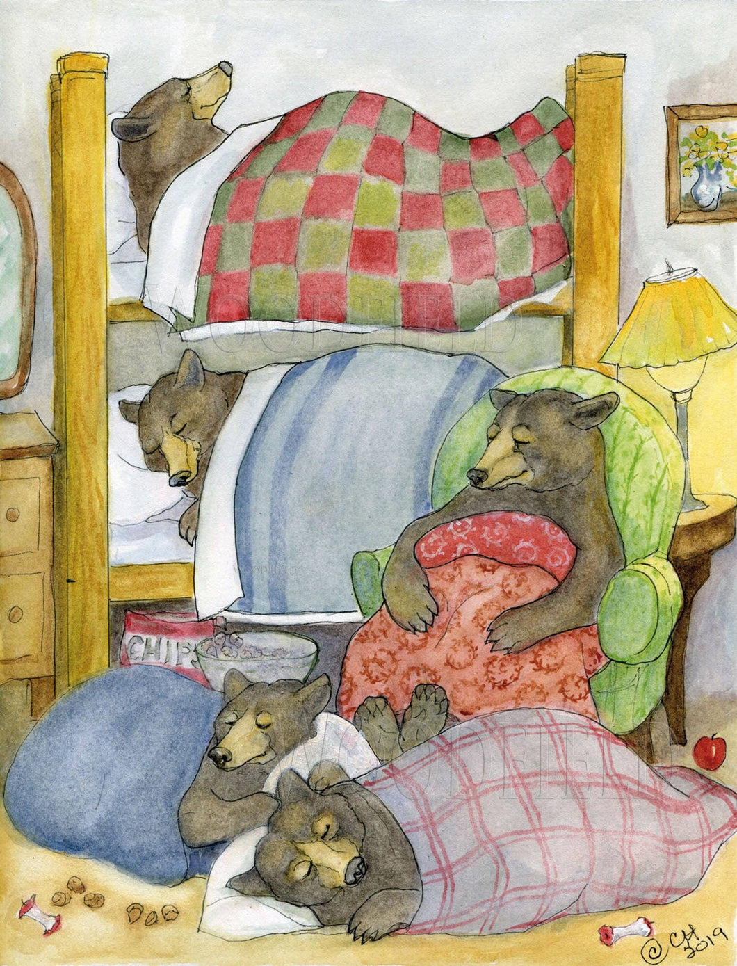 Cedric's Sleepover Notecard