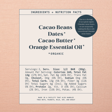 Load image into Gallery viewer, Blood Orange Date-Sweetened Dark Chocolate
