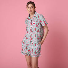 Load image into Gallery viewer, Mahogany - Dragonfruit Shorts PJ Set
