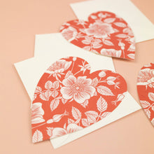 Load image into Gallery viewer, Rose Heart Valentine&#39;s Card - Botanica Paper Co.
