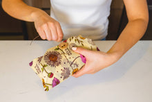 Load image into Gallery viewer, Bees Wrap Reusable Beeswax Sandwich Wrap -Meadow Magic Print
