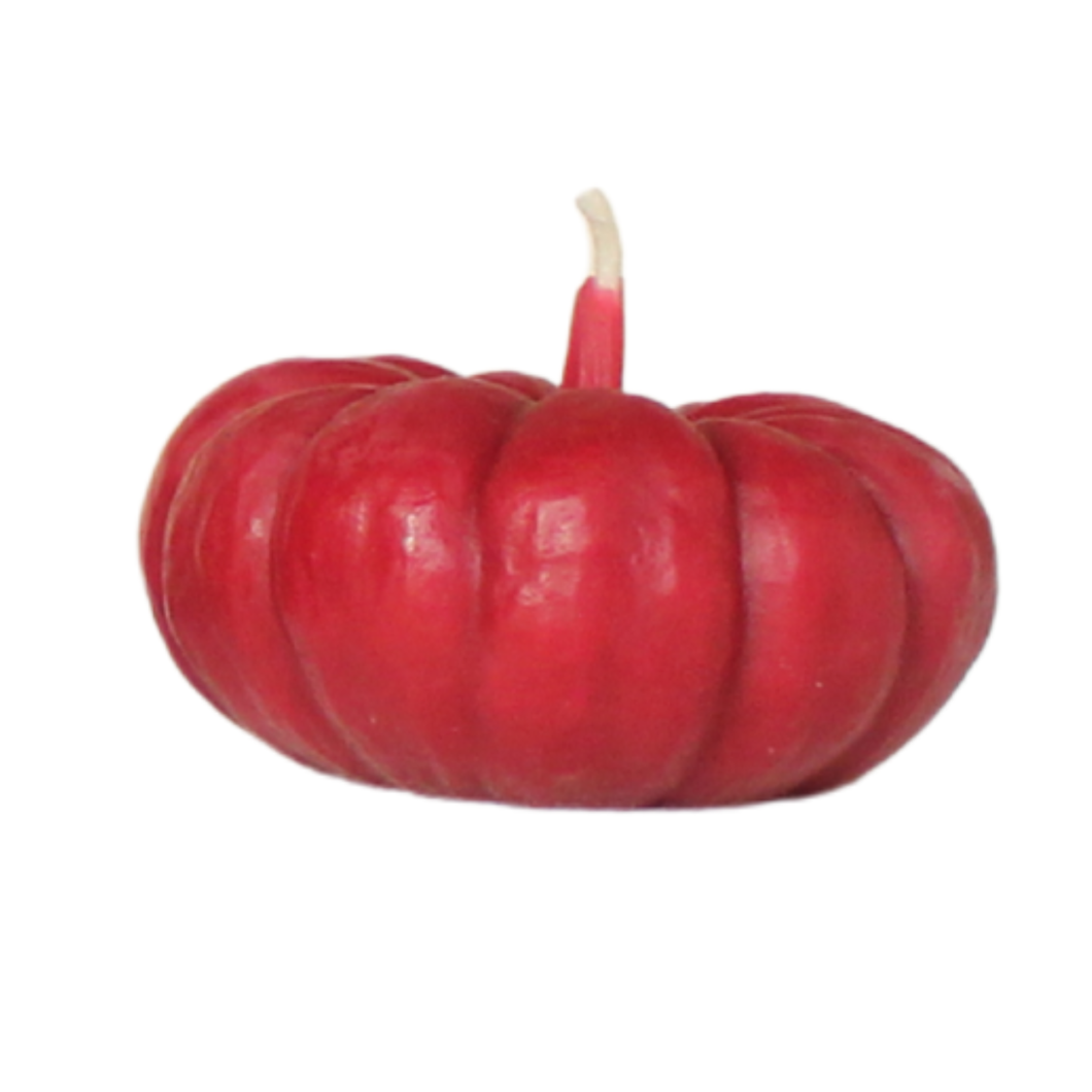 Pomegranate Pumpkin Beeswax Candle - Small