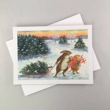 Load image into Gallery viewer, Green Gathering Notecard
