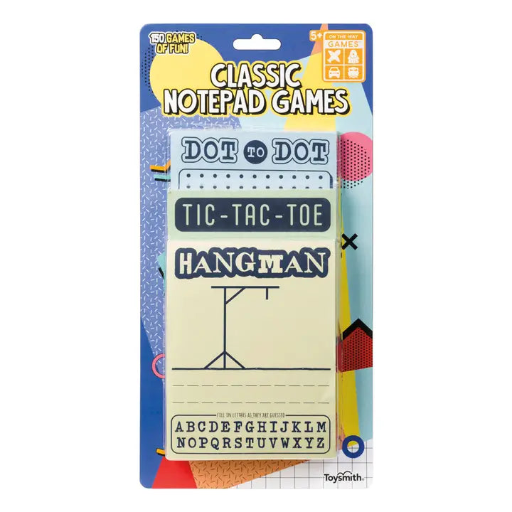Classic Notepad Games - Hangman, Dot to Dot, and Tic-Tac-Toe – At Home ...
