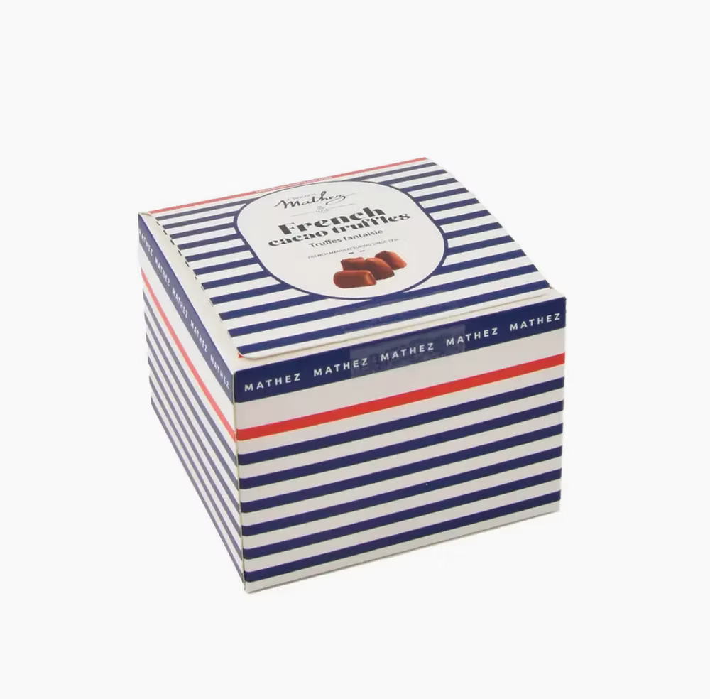 Mathez - Cocoa-powdered Truffles, French Square Box