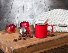 Load image into Gallery viewer, Red Enamel Look Espresso Mug
