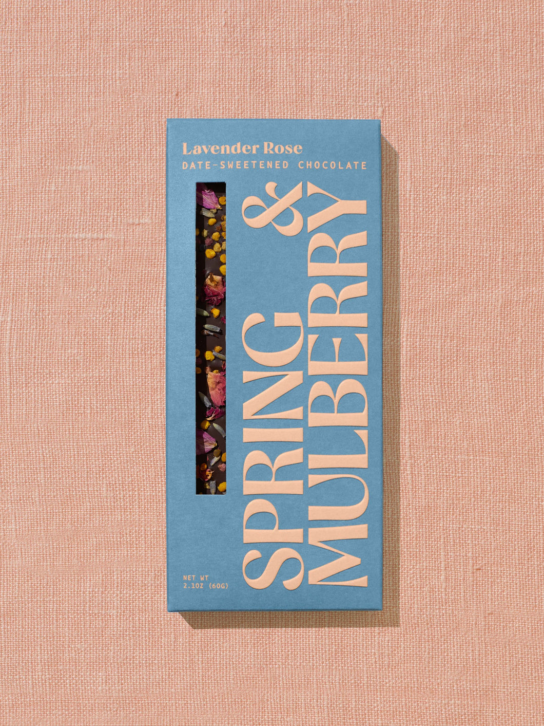 Lavender Rose Date-Sweetened Dark Chocolate