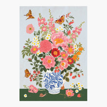 Load image into Gallery viewer, Garden Vase Linen Tea Towel - Botanica Paper Co.
