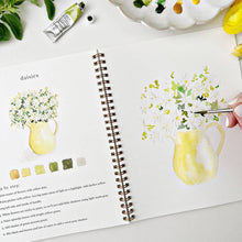 Load image into Gallery viewer, emily lex studio - flowers watercolor workbook
