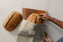 Load image into Gallery viewer, Bees Wrap Reusable Beeswax Lined Artisan Bread Bag - Natural
