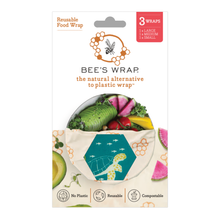Load image into Gallery viewer, Bees Wrap Reusable Beeswax Food Wraps 3 Pack - Oceans
