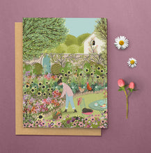 Load image into Gallery viewer, Cottage Garden Birthday Card: Card with Envelope
