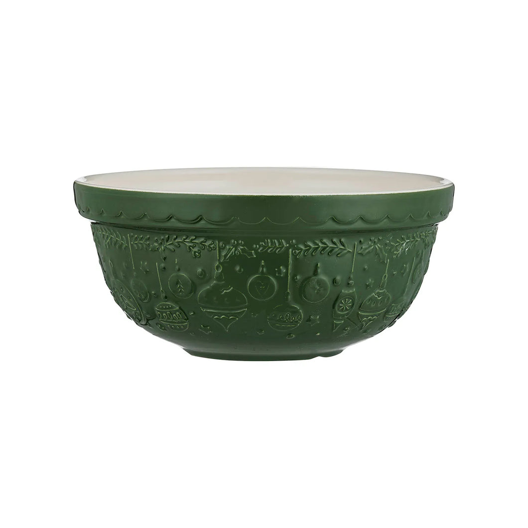 Mason Cash - Mixing Bowl S24 Deck the Halls, Green