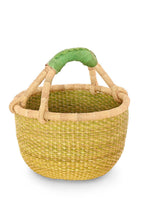 Load image into Gallery viewer, Pastel Green and Natural Flecked Baby Bolga
