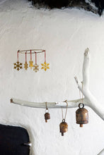 Load image into Gallery viewer, Brass Snow Flake Ornament
