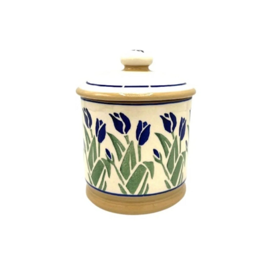 Nicholas Mosse Lidded Sugar Bowl, Blue Blooms