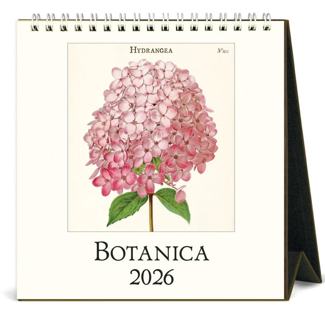 Botanica 2026 Cavallini Desk Calendar
