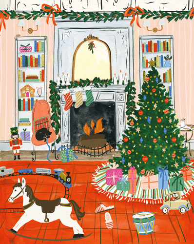 Christmas at Home Caspari Boxed Christmas Cards