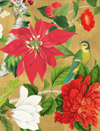 Christmas Chinoiserie Christmas Card - Caspari Card Box Set