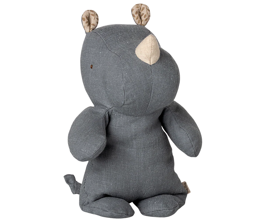 Safari Friends Rhino, Small - Dusty  Blue - Maileg