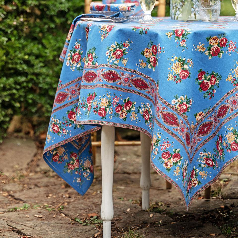 April Cornell – Estella Tablecloth, French Blue