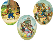 Load image into Gallery viewer, Classic German Fillable Paper Egg - Festtagszeit - 9 cm
