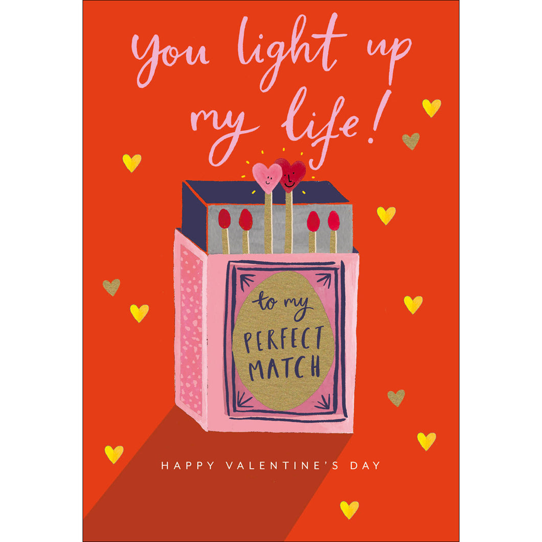 You Light Up My Life Valentine's Day Card