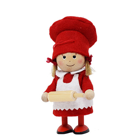 Tomte Girl with a Rolling Pin