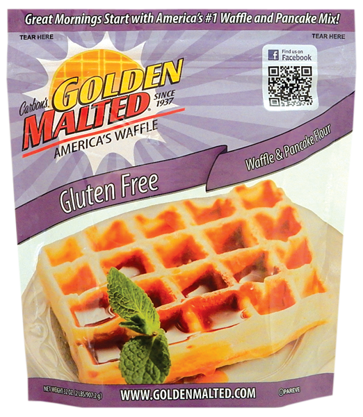Carbon's Golden Malted Waffle and Pancake Mix-Gluten Free