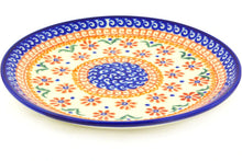 Load image into Gallery viewer, Dessert Plate Red Daisy - Polish Pottery - Ceramika Bona
