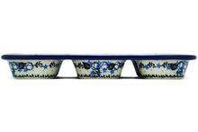 Load image into Gallery viewer, Polish Pottery 11&quot; Flowers at Dusk Muffin Pan - Ceramika Artystyczna
