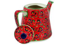 Load image into Gallery viewer, Savvy Scarlet Coffee/Teapot Polish Pottery - UNIKAT - Ceramika Artystyczna
